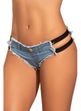 Micro short original effet Jean - MAL104BLCH